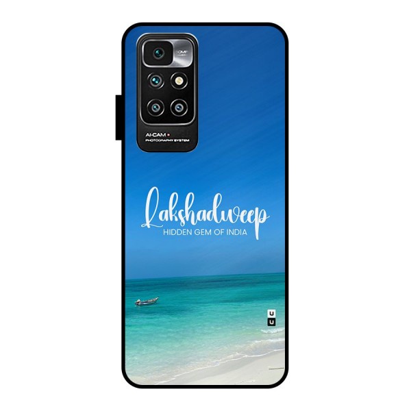 Lakshadweep Hidden Gem Metal Back Case for Redmi 10 Prime