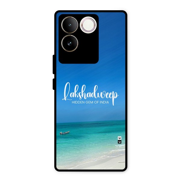 Lakshadweep Hidden Gem Metal Back Case for Vivo T2 Pro