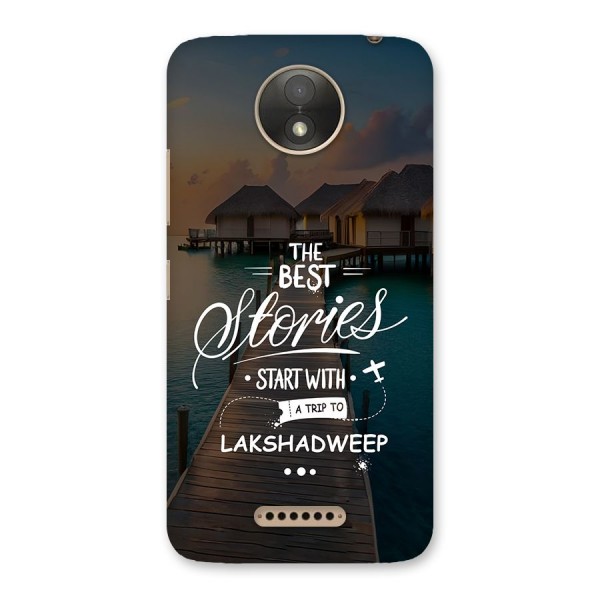 Lakshadweep Stories Back Case for Moto C Plus