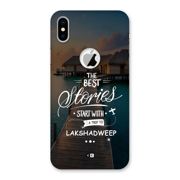 Lakshadweep Stories Back Case for iPhone XS Logo Cut