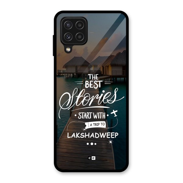 Lakshadweep Stories Glass Back Case for Galaxy A22 4G