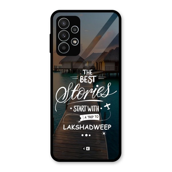 Lakshadweep Stories Glass Back Case for Galaxy A23