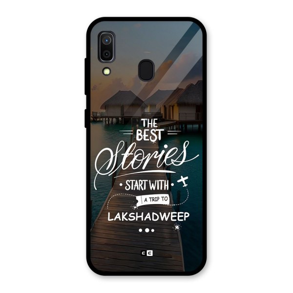 Lakshadweep Stories Glass Back Case for Galaxy A30