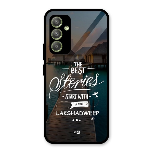 Lakshadweep Stories Glass Back Case for Galaxy A54