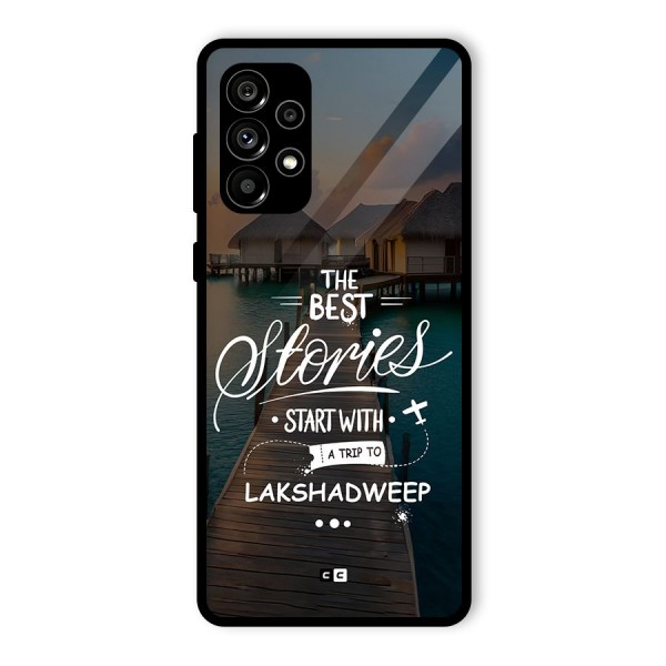 Lakshadweep Stories Glass Back Case for Galaxy A73 5G