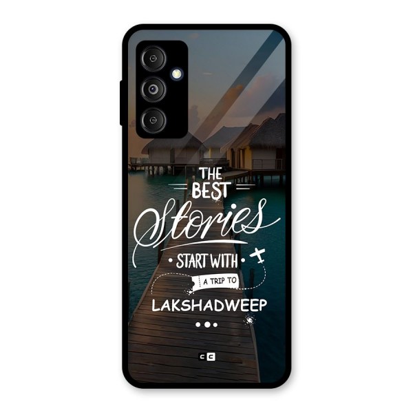 Lakshadweep Stories Glass Back Case for Galaxy M14 5G