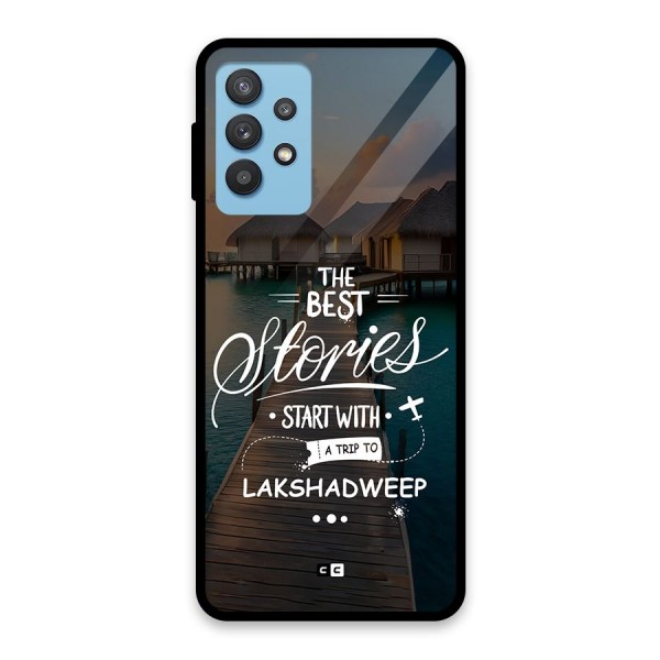 Lakshadweep Stories Glass Back Case for Galaxy M32 5G