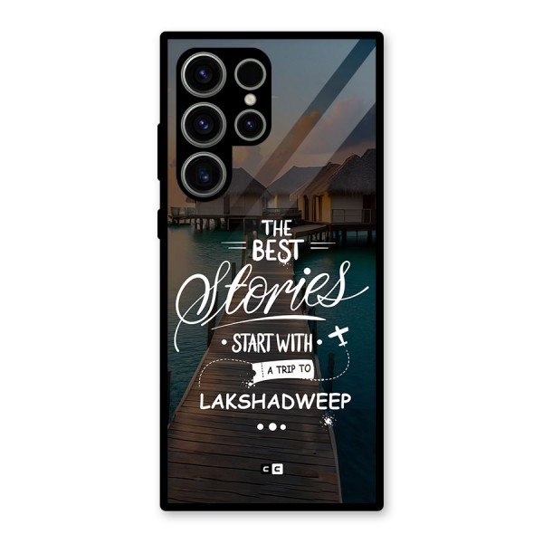 Lakshadweep Stories Glass Back Case for Galaxy S23 Ultra
