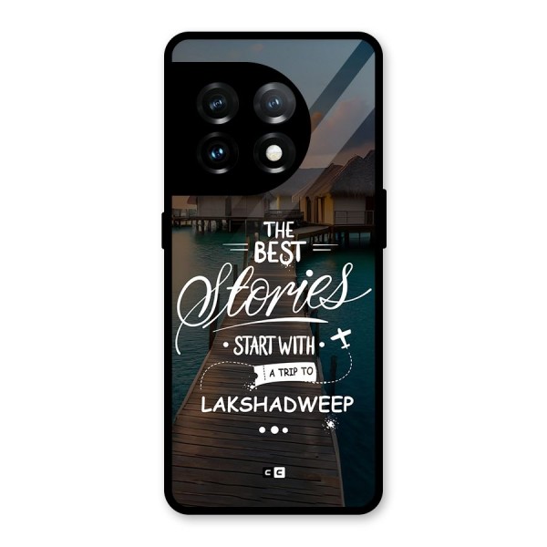 Lakshadweep Stories Glass Back Case for OnePlus 11