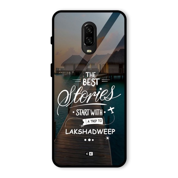 Lakshadweep Stories Glass Back Case for OnePlus 6T