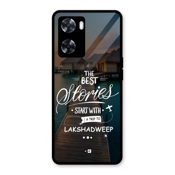 Lakshadweep Stories Glass Back Case for Oppo A77s