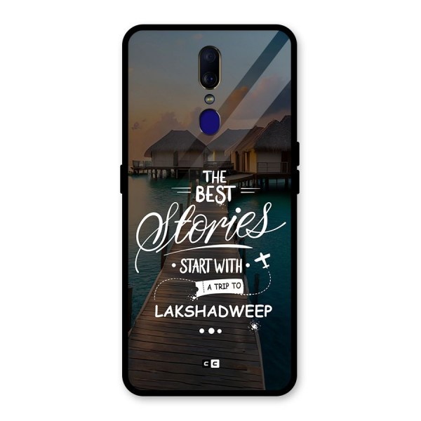 Lakshadweep Stories Glass Back Case for Oppo F11