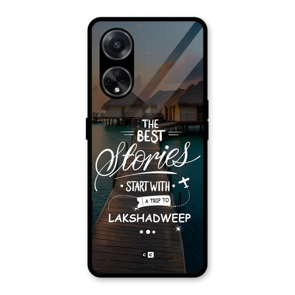 Lakshadweep Stories Glass Back Case for Oppo F23