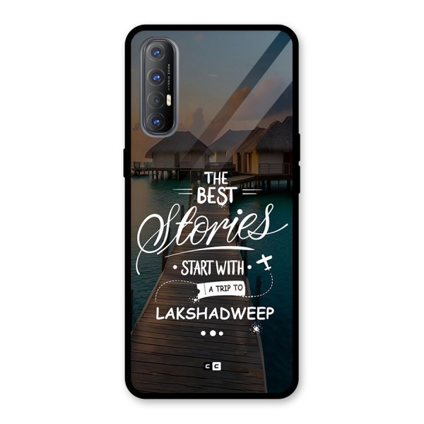 Lakshadweep Stories Glass Back Case for Oppo Reno3 Pro