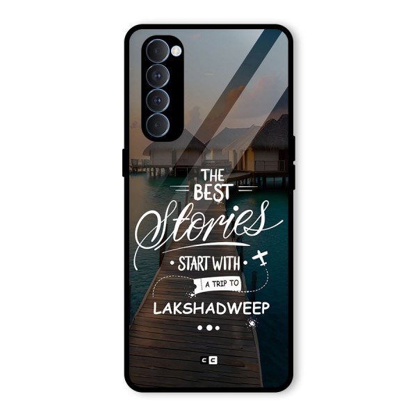 Lakshadweep Stories Glass Back Case for Oppo Reno4 Pro