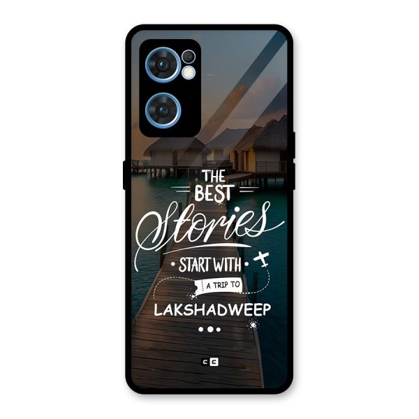 Lakshadweep Stories Glass Back Case for Oppo Reno7 5G