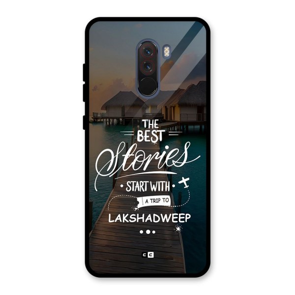 Lakshadweep Stories Glass Back Case for Poco F1