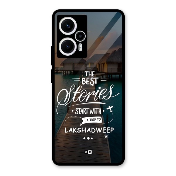 Lakshadweep Stories Glass Back Case for Poco F5