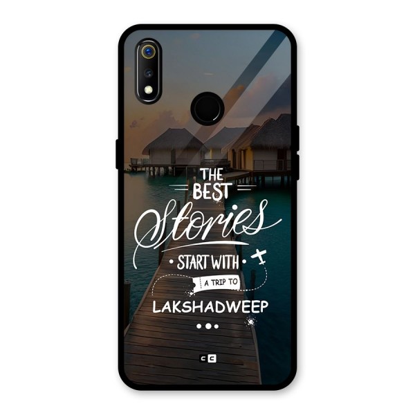 Lakshadweep Stories Glass Back Case for Realme 3i