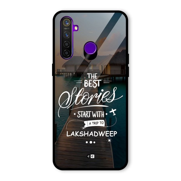 Lakshadweep Stories Glass Back Case for Realme 5 Pro