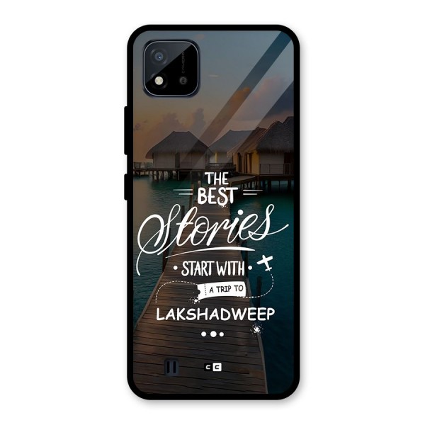 Lakshadweep Stories Glass Back Case for Realme C11 2021