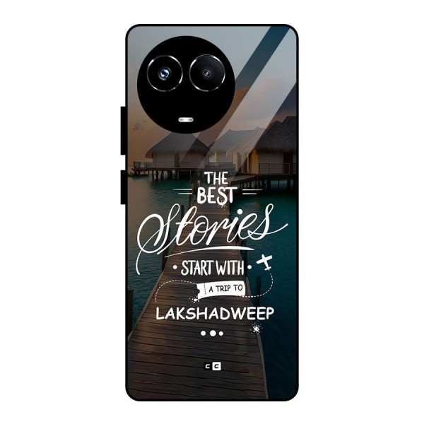 Lakshadweep Stories Glass Back Case for Realme Narzo 60X