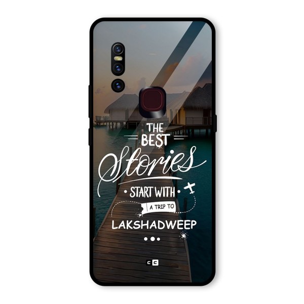 Lakshadweep Stories Glass Back Case for Vivo V15