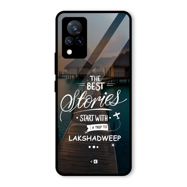 Lakshadweep Stories Glass Back Case for Vivo V21 5G