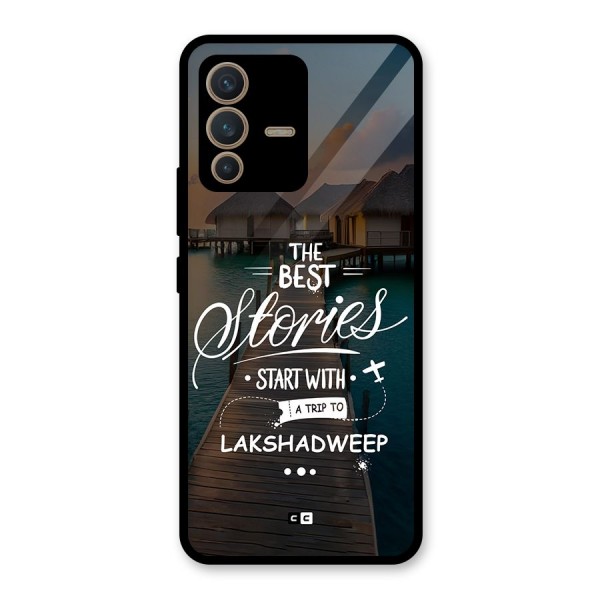 Lakshadweep Stories Glass Back Case for Vivo V23 5G