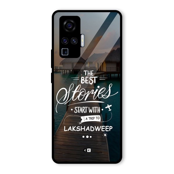 Lakshadweep Stories Glass Back Case for Vivo X50 Pro