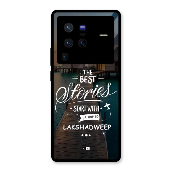 Lakshadweep Stories Glass Back Case for Vivo X80 Pro