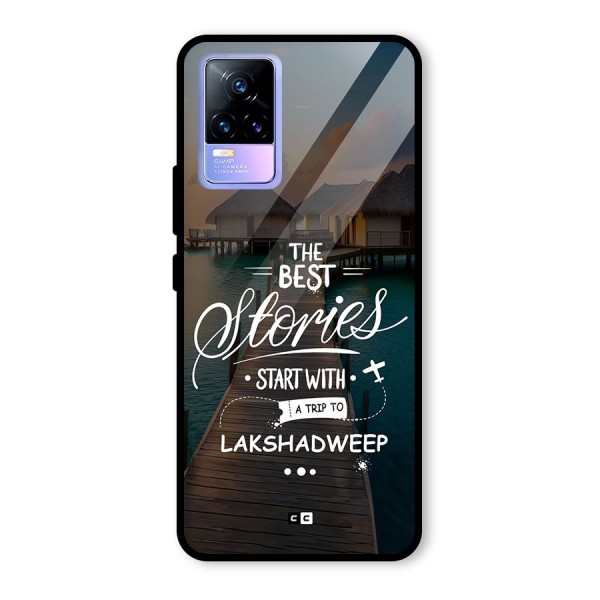 Lakshadweep Stories Glass Back Case for Vivo Y73