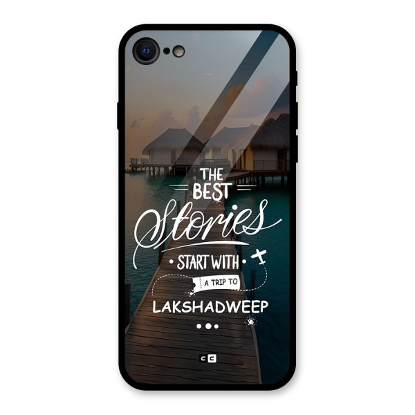 Lakshadweep Stories Glass Back Case for iPhone SE 2020