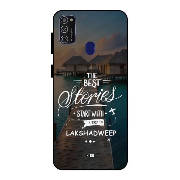 Lakshadweep Stories Metal Back Case for Galaxy M21