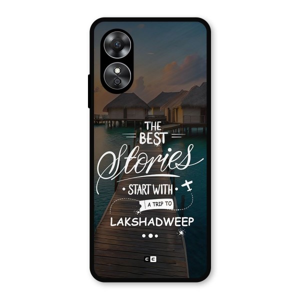 Lakshadweep Stories Metal Back Case for Oppo A17