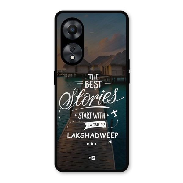 Lakshadweep Stories Metal Back Case for Oppo A78