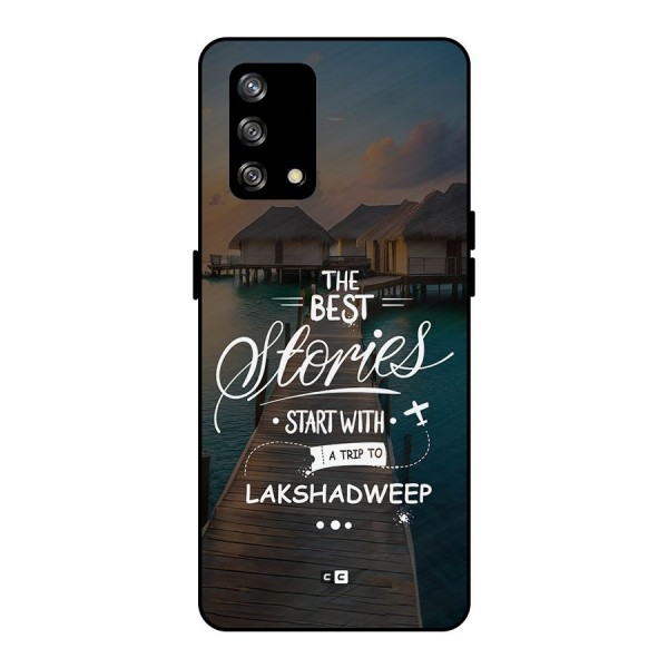 Lakshadweep Stories Metal Back Case for Oppo F19s