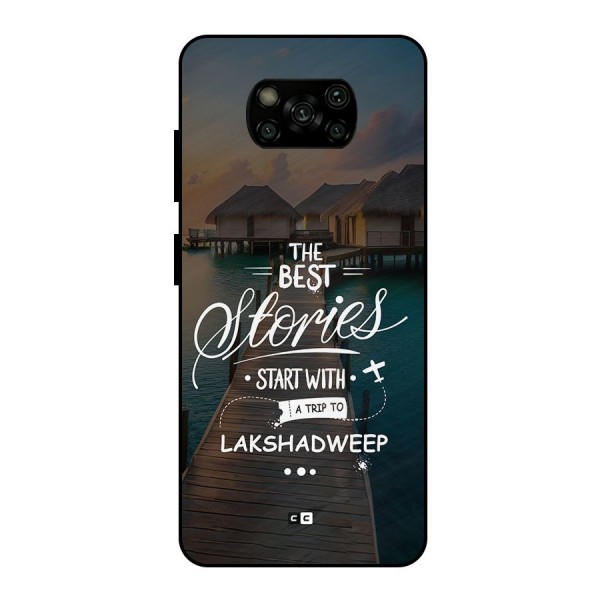 Lakshadweep Stories Metal Back Case for Poco X3