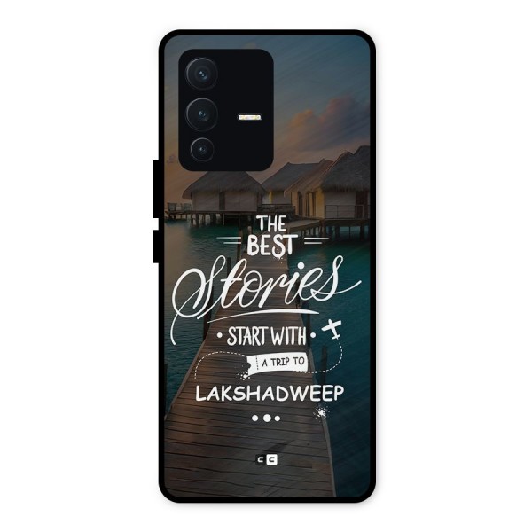 Lakshadweep Stories Metal Back Case for Vivo V23 5G