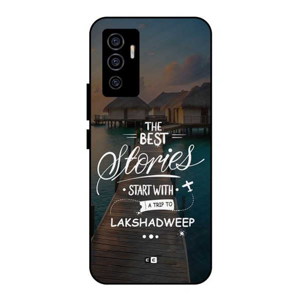 Lakshadweep Stories Metal Back Case for Vivo V23e