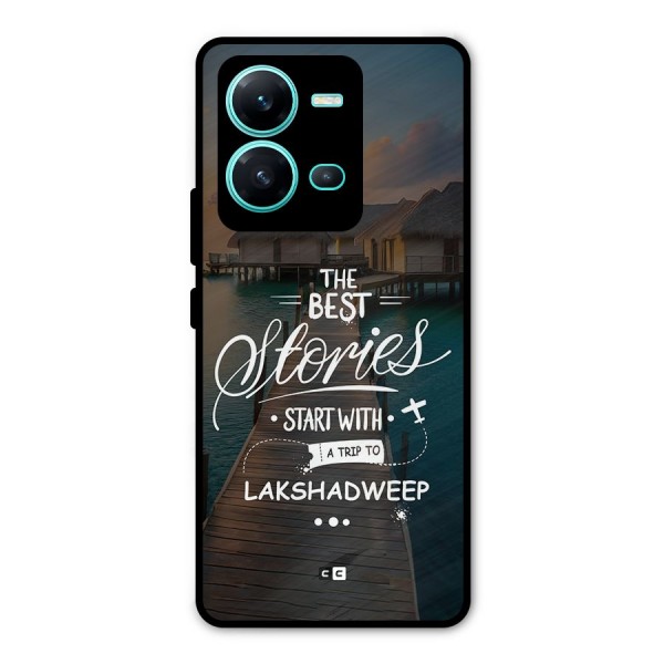 Lakshadweep Stories Metal Back Case for Vivo V25