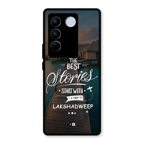 Lakshadweep Stories Metal Back Case for Vivo V27 Pro