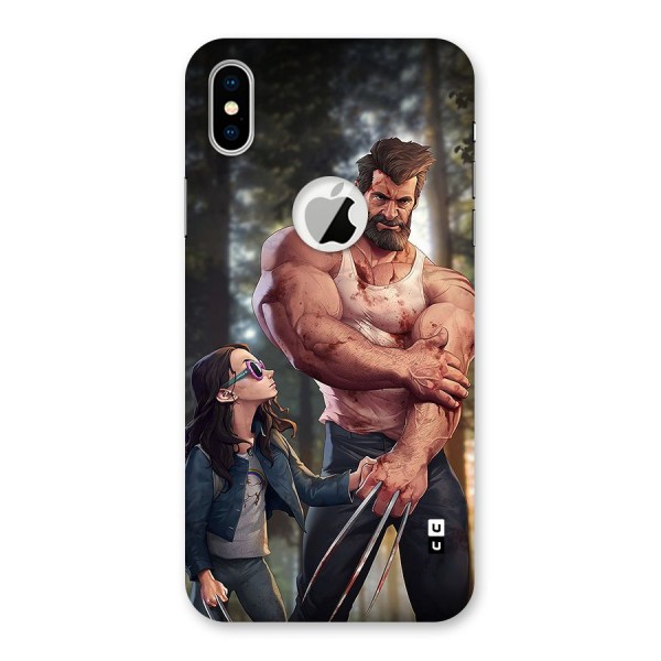 Laura Logan Back Case for iPhone XS Logo Cut