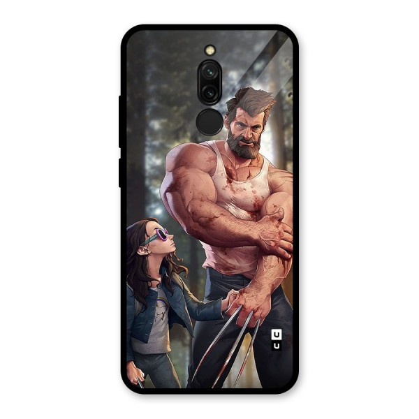 Laura Logan Glass Back Case for Redmi 8