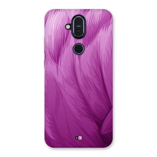 Lavender Furrs Back Case for Nokia 8.1