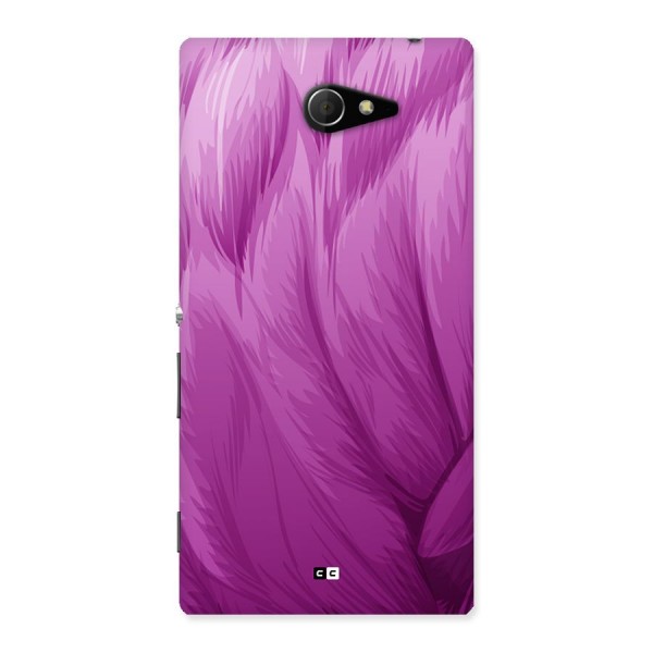 Lavender Furrs Back Case for Xperia M2