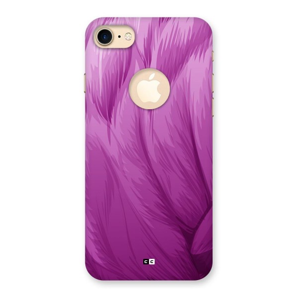 Lavender Furrs Back Case for iPhone 8 Logo Cut