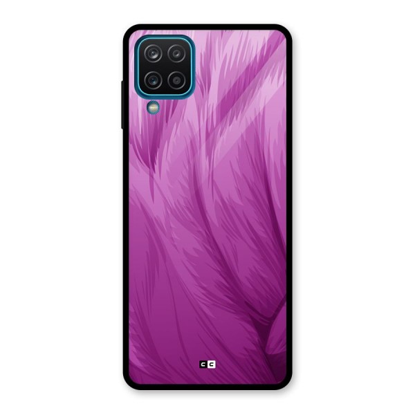 Lavender Furrs Glass Back Case for Galaxy A12