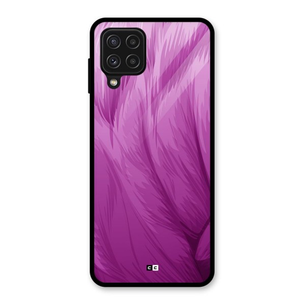 Lavender Furrs Glass Back Case for Galaxy A22 4G