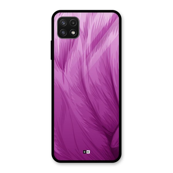 Lavender Furrs Glass Back Case for Galaxy A22 5G